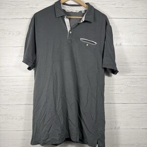 Travis Mathew Mens Size Large Grey Golf Polo Lightweight casual comfort